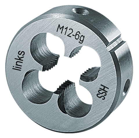 Schneideisen M HSS links 38x14mm DIN13(6G) EN22568 M12