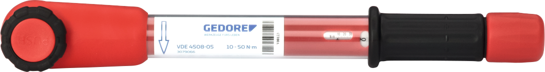 Drehmomentschlüssel VDE bis 1000V feinverzahnte Knarre 5-25Nm 3/8"