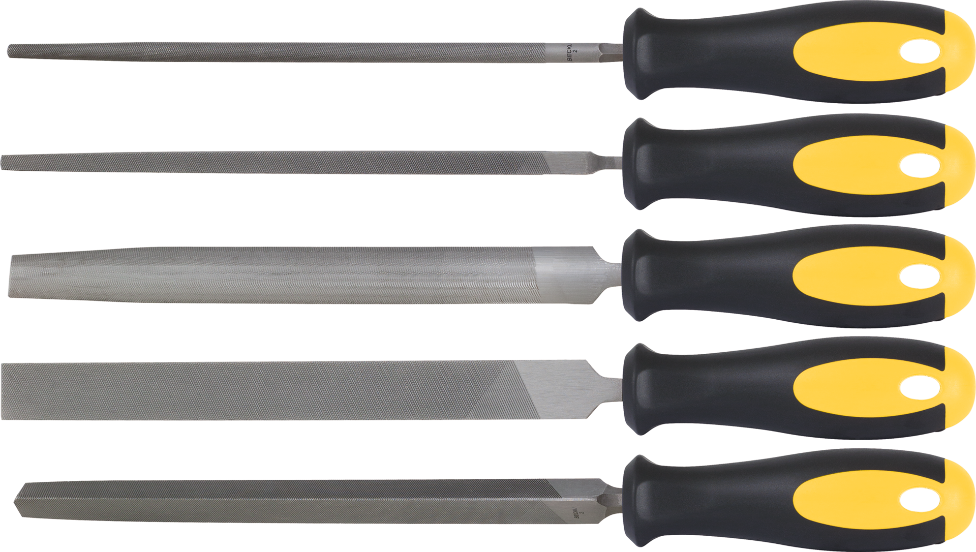 Werkstattfeilen Satz 5-tlg. mittel L200mm Hieb2