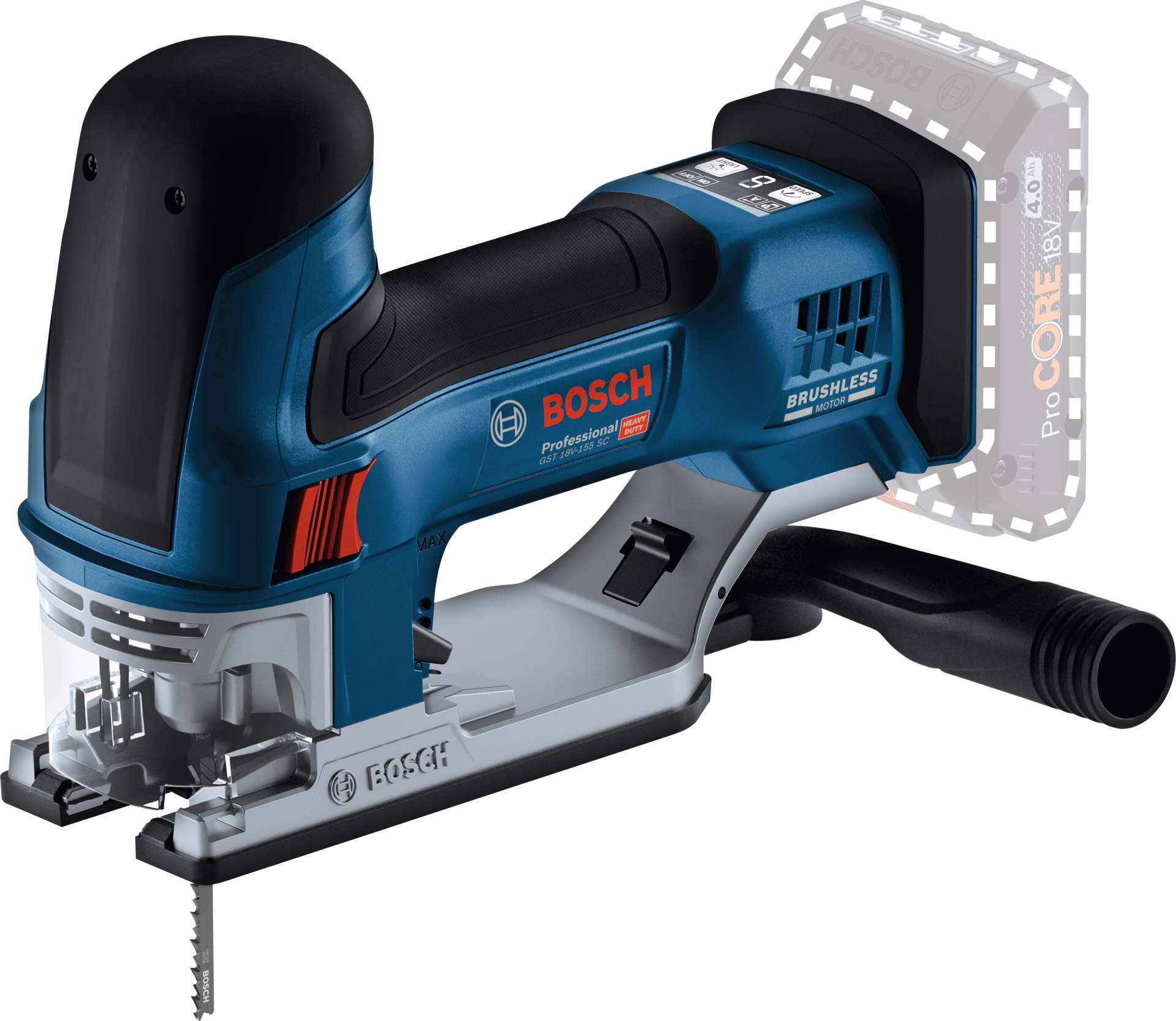 Akku-Stichsäge solo GST 18V-155 SC inkl. L-Boxx