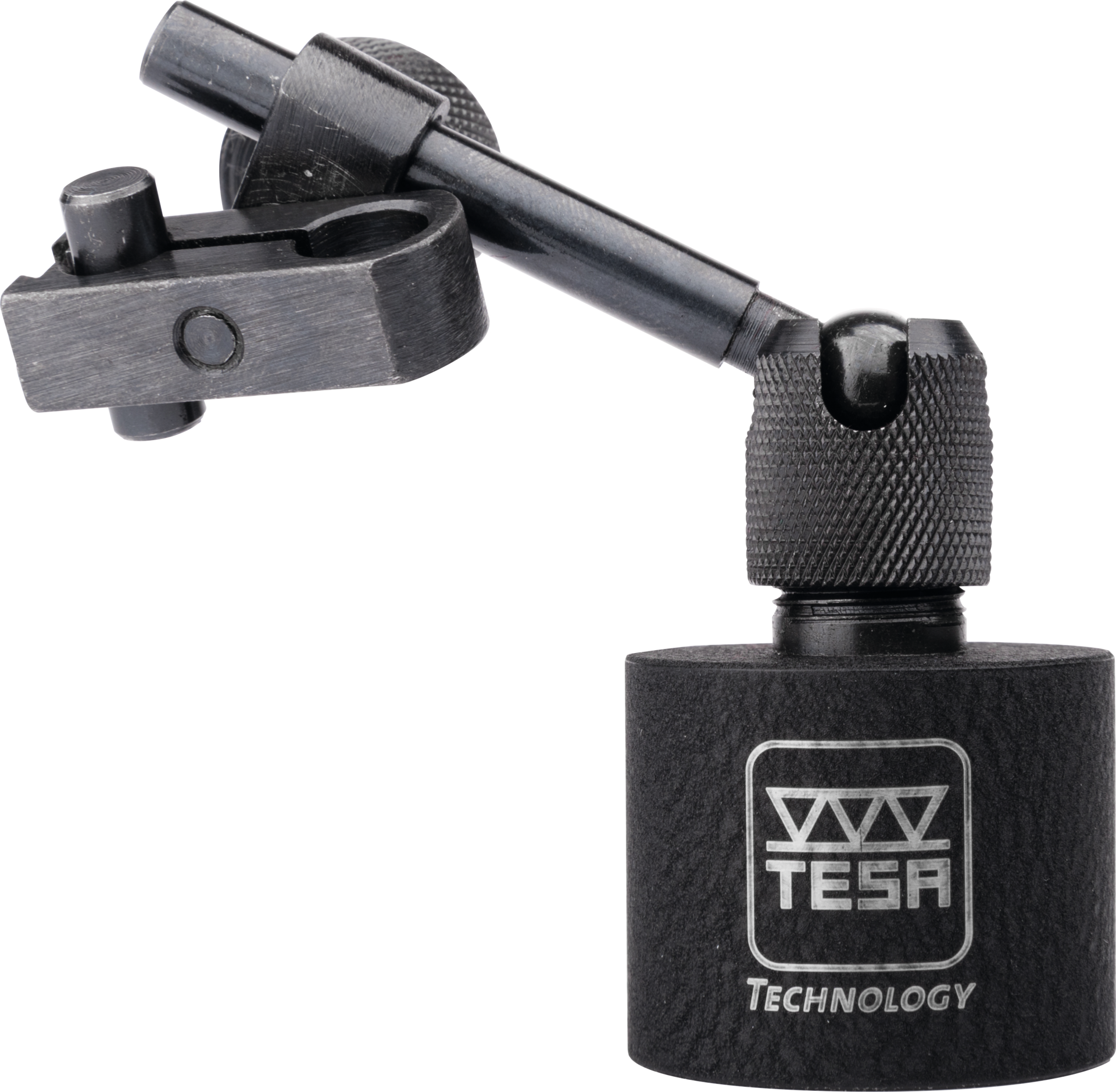 Magnetmessstativ mechanisch Mini Höhe 90mm M12 150N Permanent-Topfmagnet D30mm