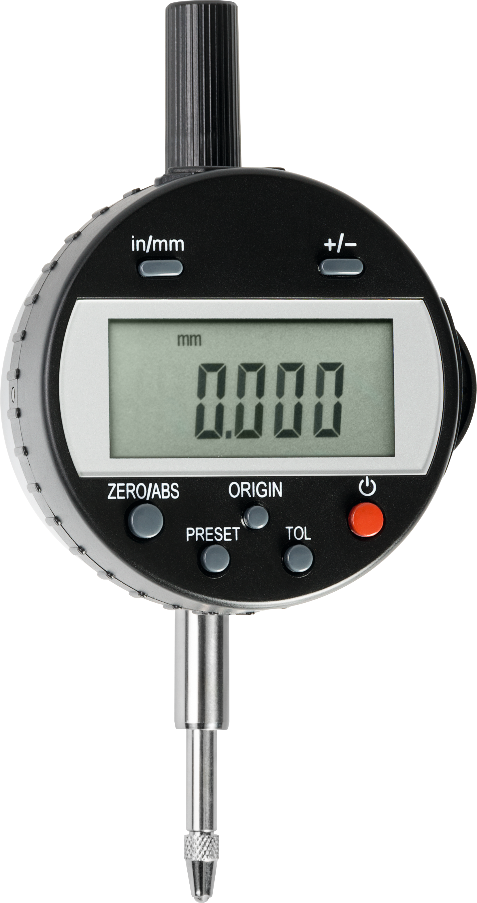 Messuhr Digital IP65 MS50mm Abl. 0,01mm mit TOL, Preset