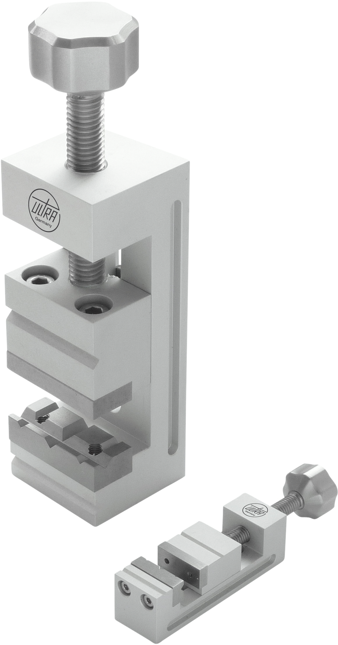 Minischraubstock Sortiment BB35mm SW32mm ST21mm Aluminium eloxiert