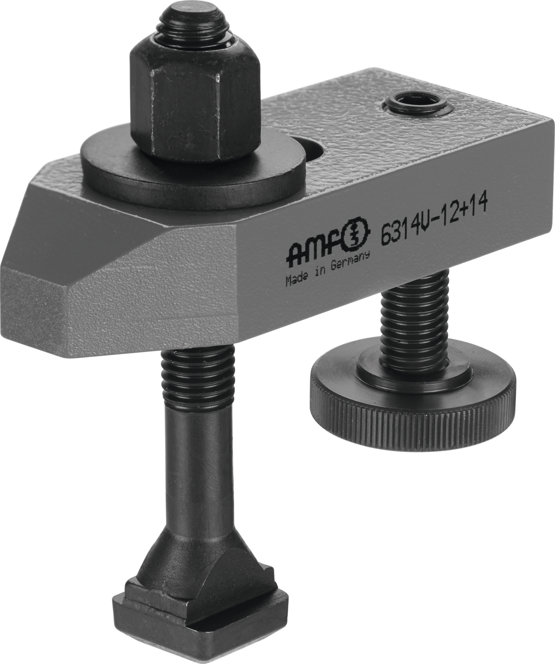 Spanneisen gerade mit verstellbarer Stützschraube H10-38mm M12x14x100mm 14mm