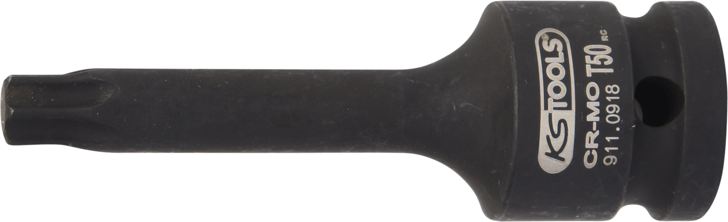 Bitstecknuss Kraft 1/2" TORX® lang L75mm innen T60