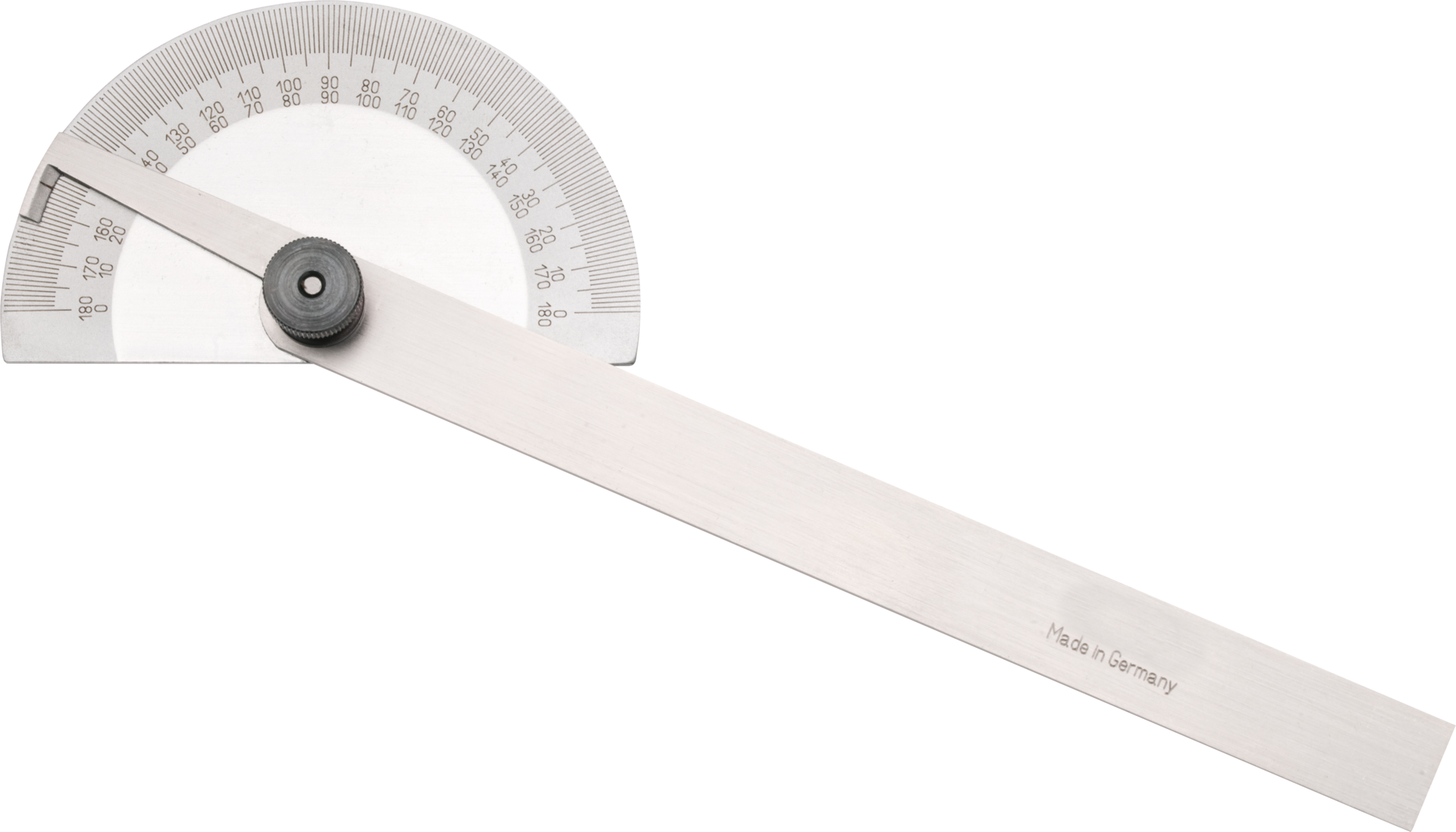 Gradmesser geschlossen 0-180° Gradbogen 85mm L150mm Werksnorm Spezialstahl