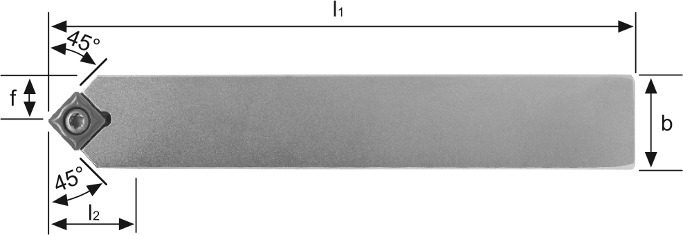 Klemmhalter SSDCN Außenbearbeitung für SC.. 09.. WSP SSDCN1616H09 neutral