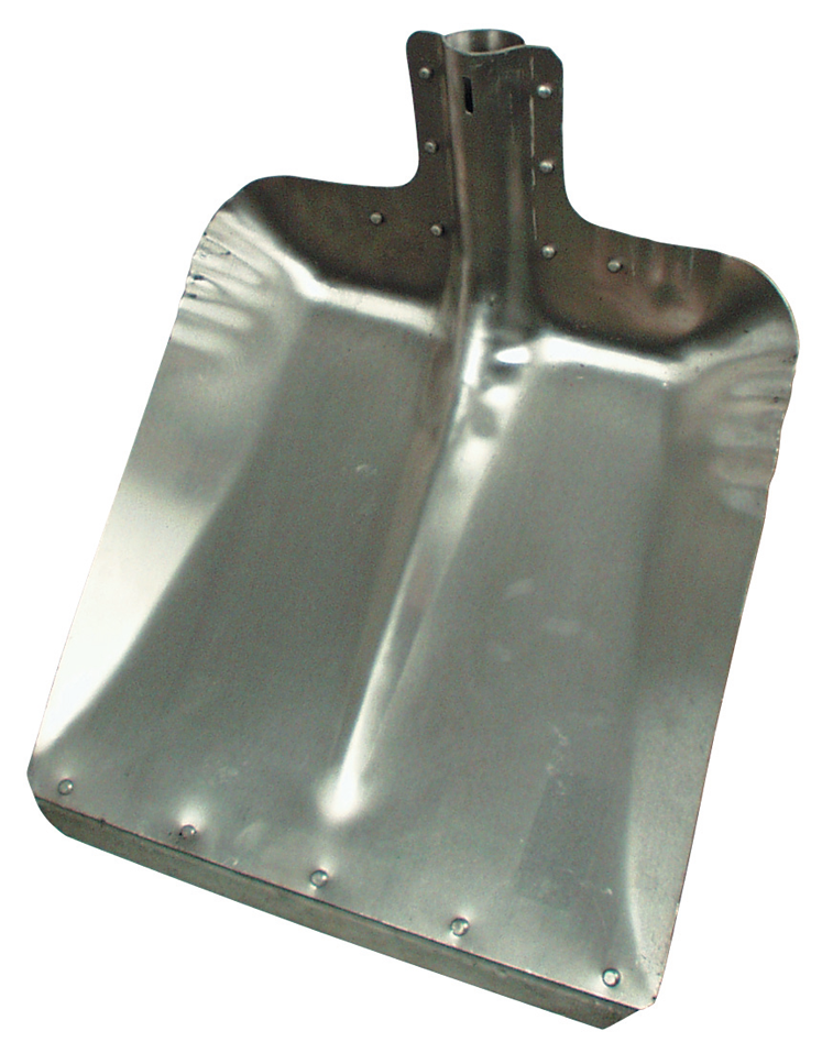 Schaufel ohne Schaufelstiel Alublech mit Stahlkante 380x380mm