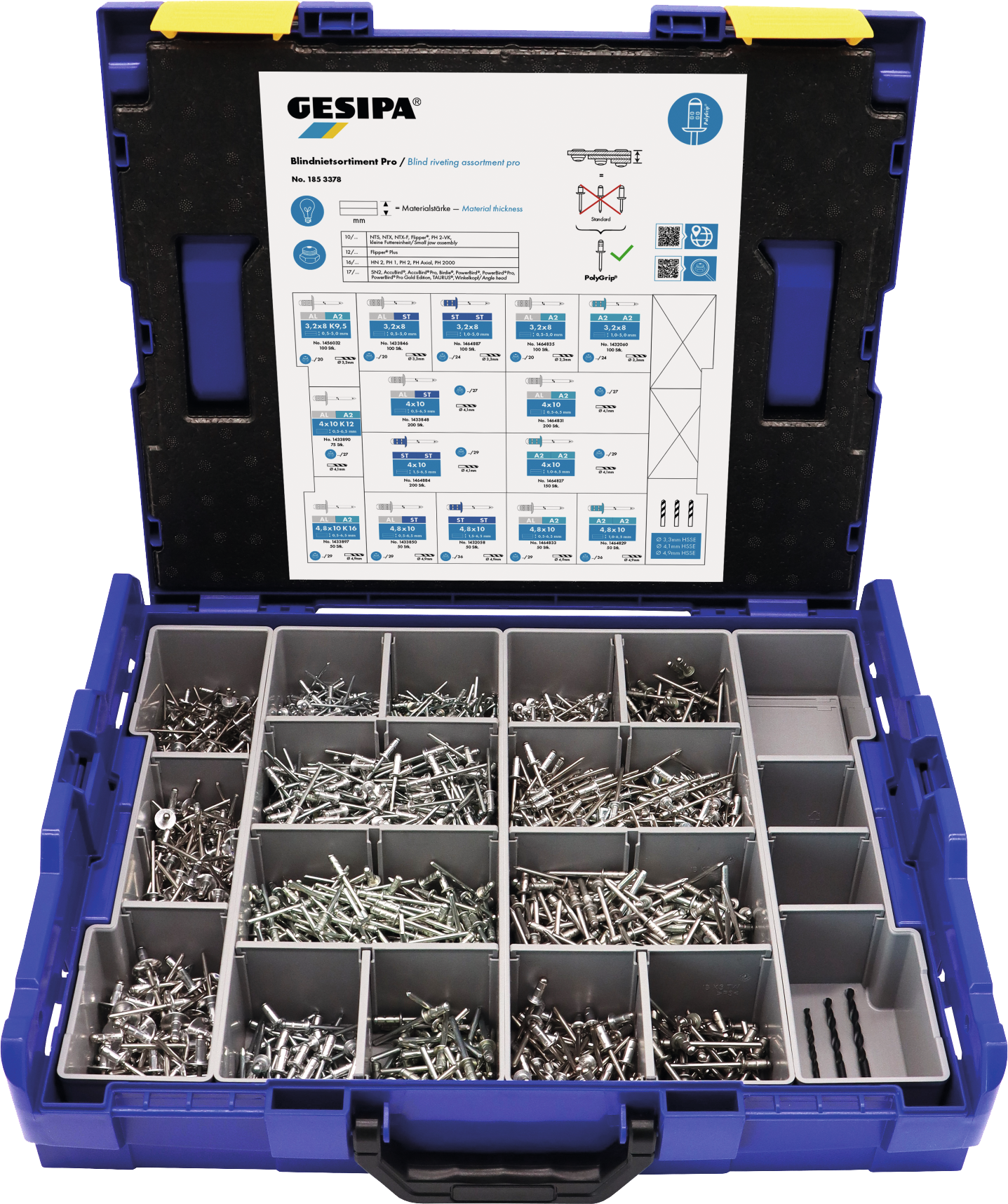 Blindniet Satz PolyGrip® 1578-tlg.