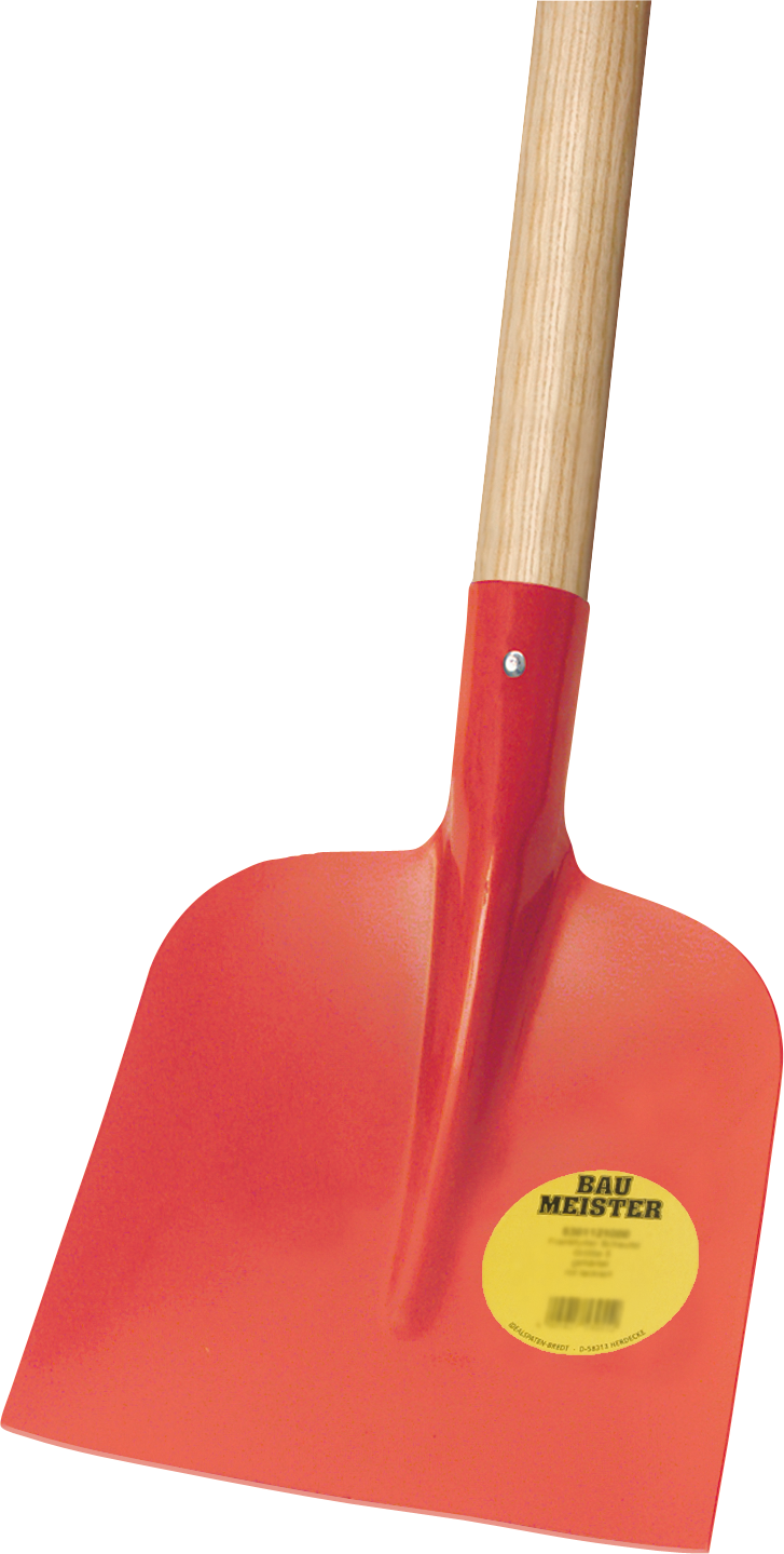 Schaufel Holsteiner Form ohne Schaufelstiel rot lackiert 270x250mm