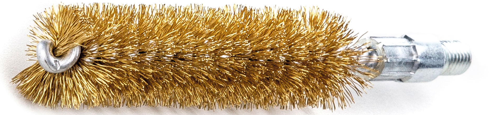 Reinigungsbürste zylindrisch mit M6 Gewinde Messingdraht D20mm