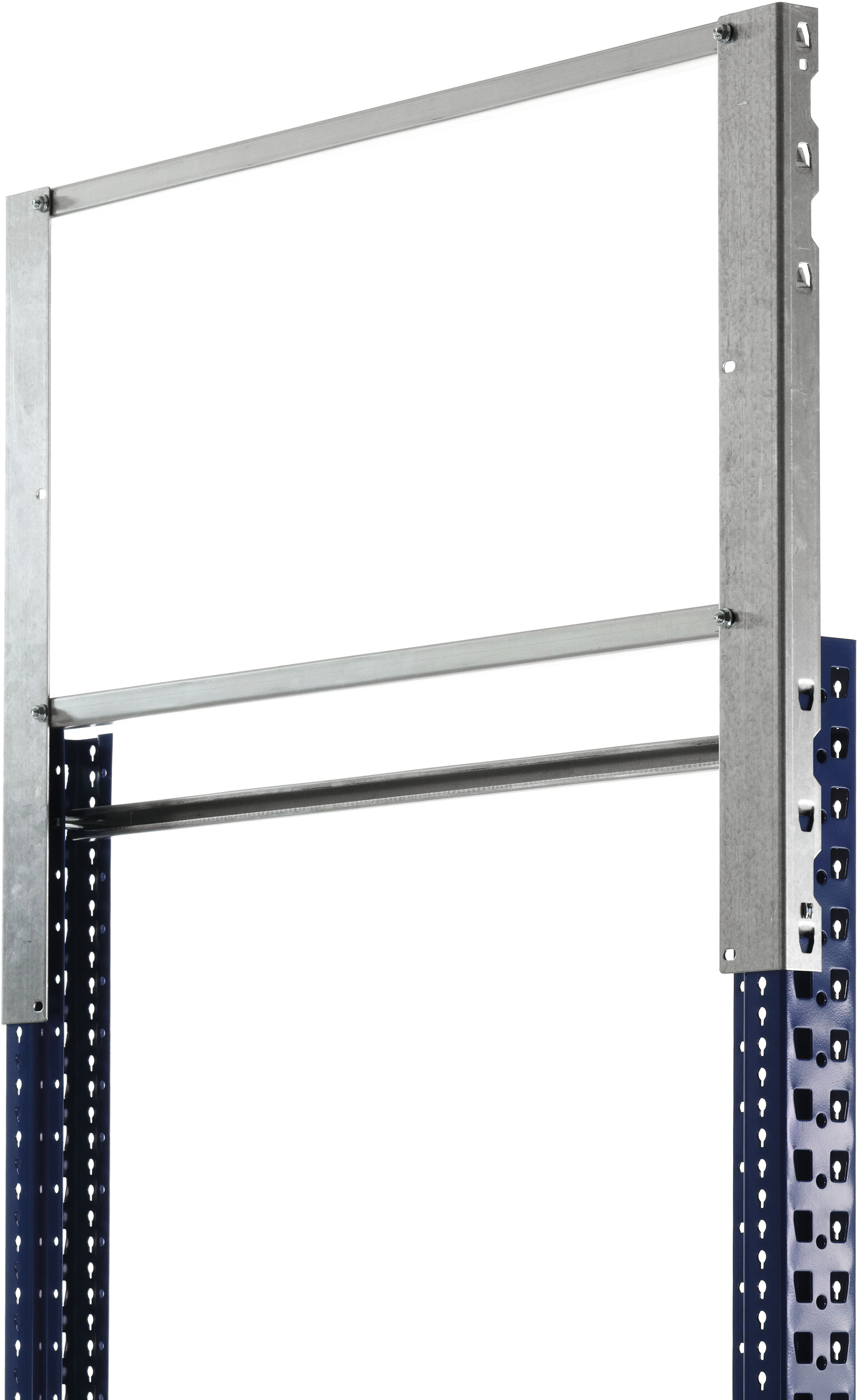 Endständererhöhung Palettenregal MULTIPAL verzinkt H500 x T800mm