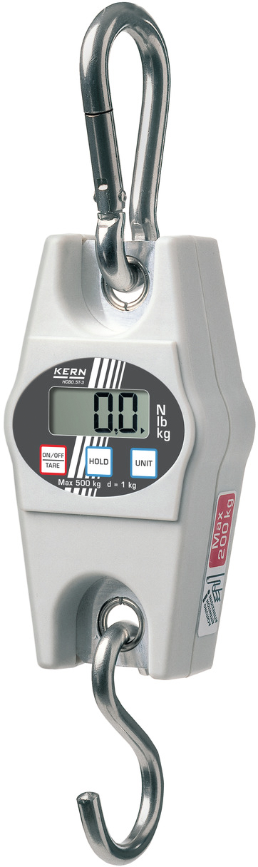 Hängewaage HCB mit Karabiner und Einhängehaken WB500kg Abl. 1000g