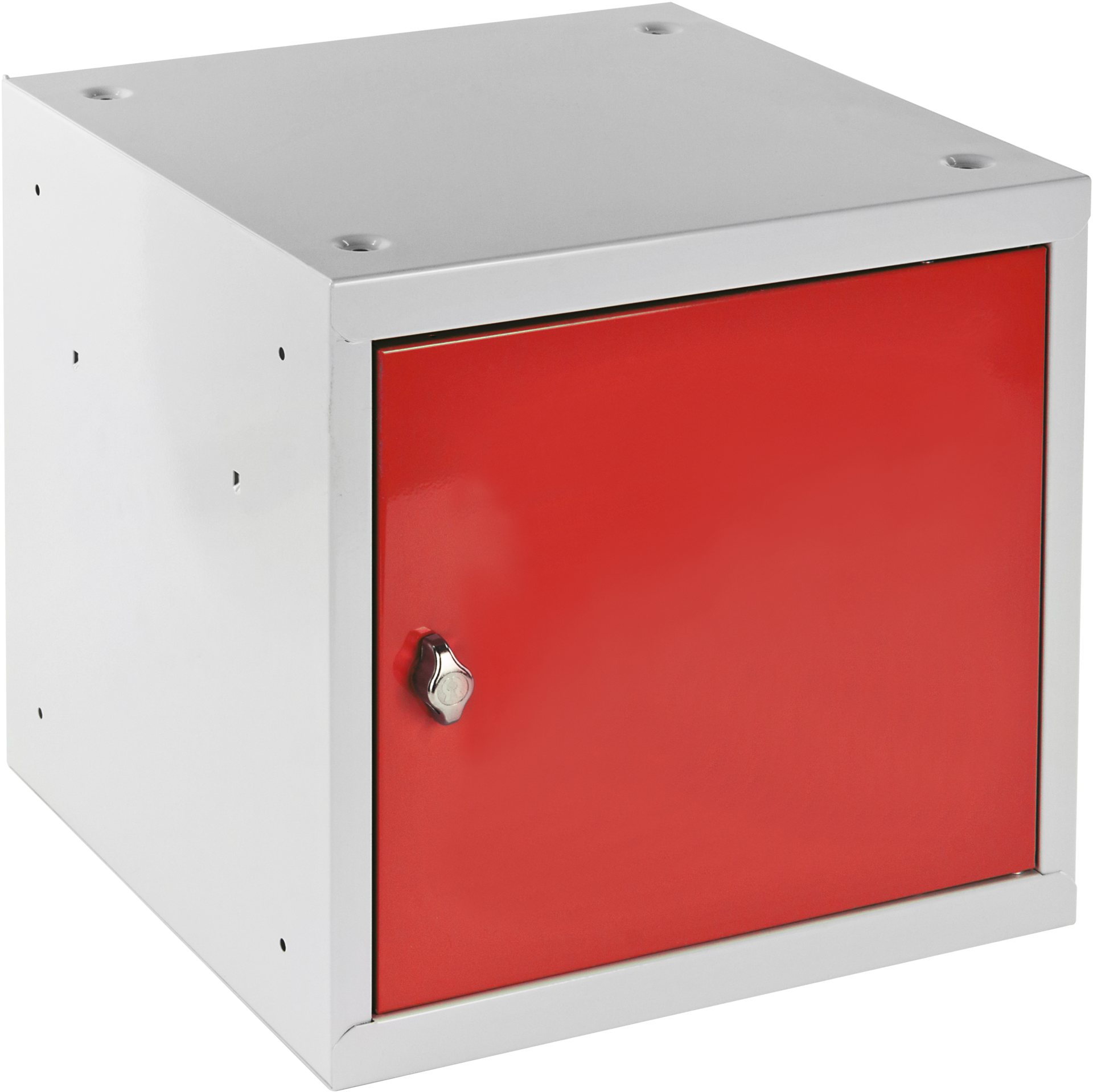 Wertfachschrank "EYL-Würfel" ZY mit Zylinderschloss 400x400x400mm RAL3020 verkehrsrot