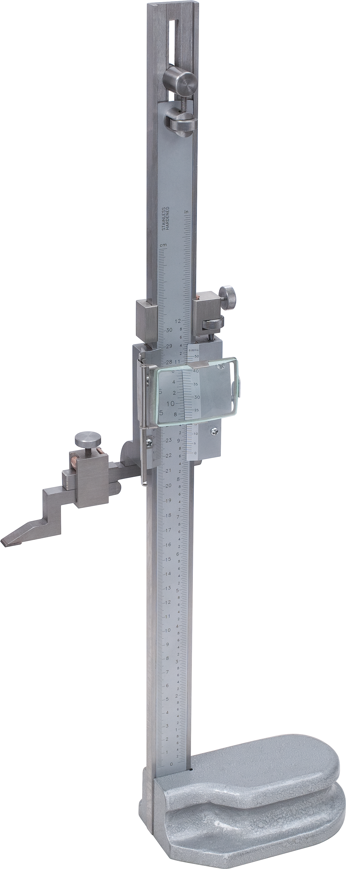 Höhenreißer Lupe mit Lupe MB300mm Abl. 0,02mm verstellb. Messstange WN