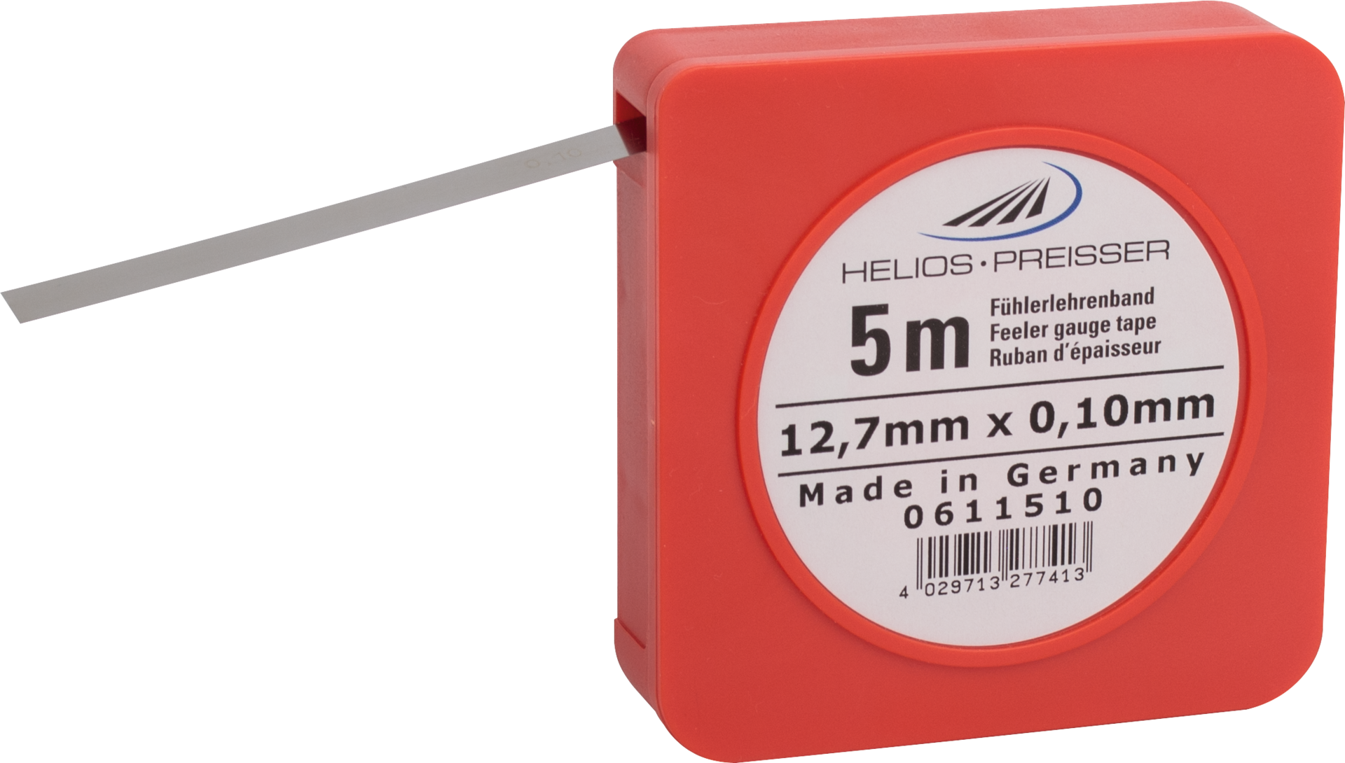 Lehrenband Stahl L5000mm B12,7mm in Kunststoffbox S0,45mm