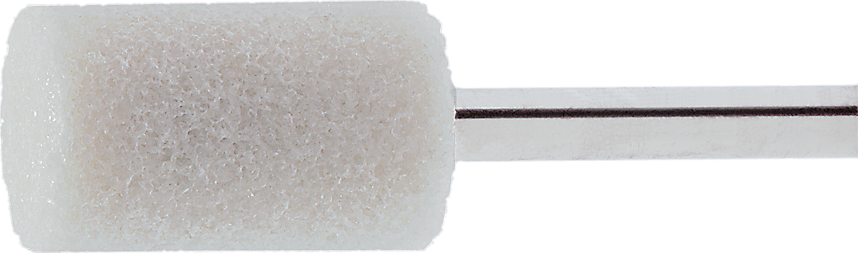 Schleifstift Edelkorund Schaft D6x40mm Hartstahl Zylinderform K60 D20x20mm