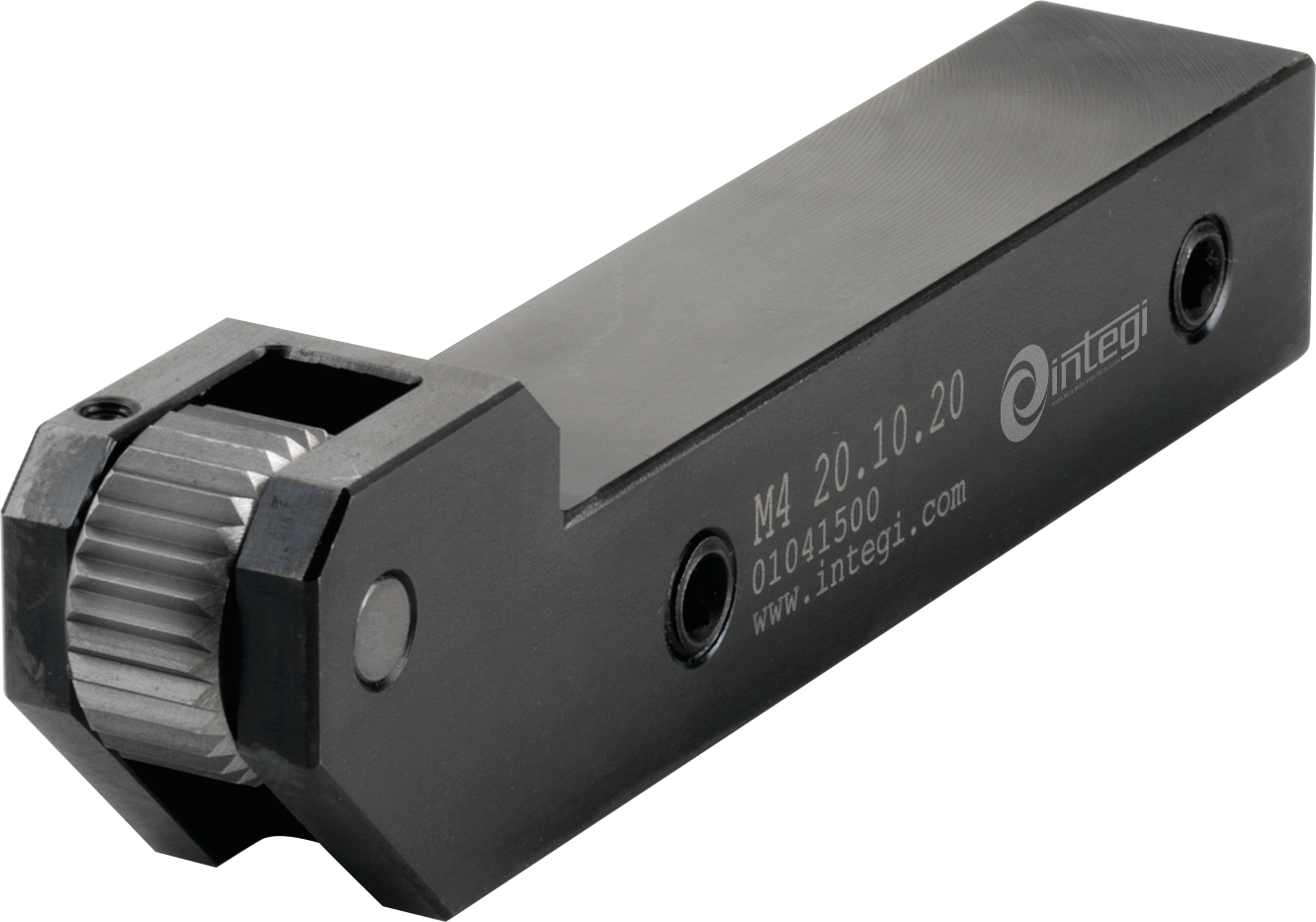 Rändelhalter H20xB20xL119,5mm 8-200mm für Rändelrad 20x8x6mm