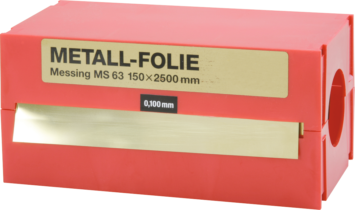 Lehrenband Boxen Messing L2500mm B150mm S0,01mm