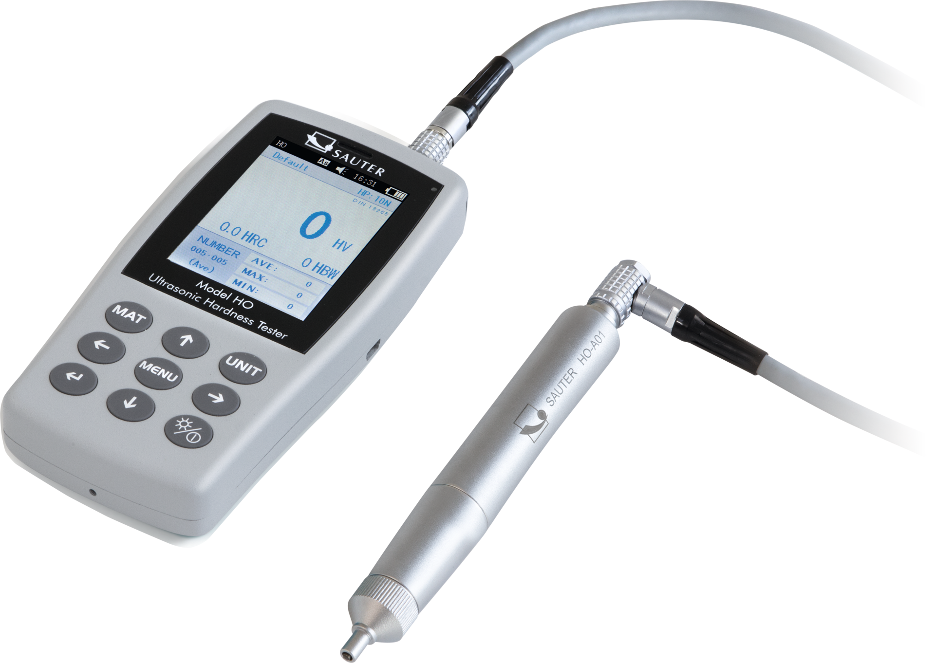 UCI Härteprüfgerät Digital mobil HV 5 für Rockwell, Brinell und Vickers