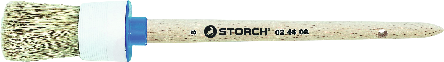 Ringpinsel Industrie Kunststofffassung helle Borsten D20mm Gr. 2