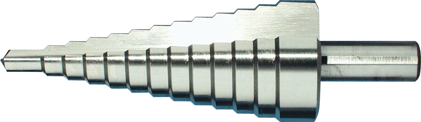 Universal-Stufenbohrer HSS geradegenutet Z2 D7-9-12-15-18-21-24-27-30-33-36mm Gr.7