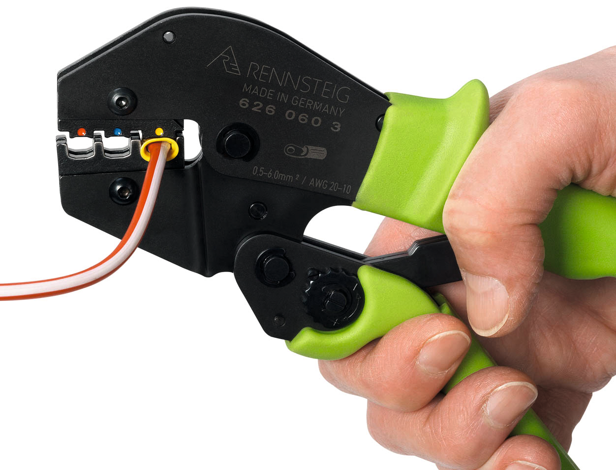 Crimpservicezange L250mm für gedrehte Kontakte 0,14mm²-4mm²