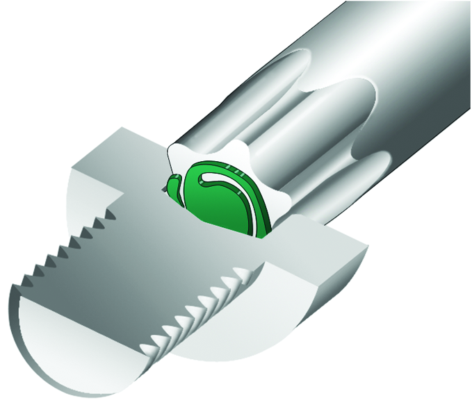 Stiftschlüssel TORX® lang mit MagicSpring® L121x23mm T10