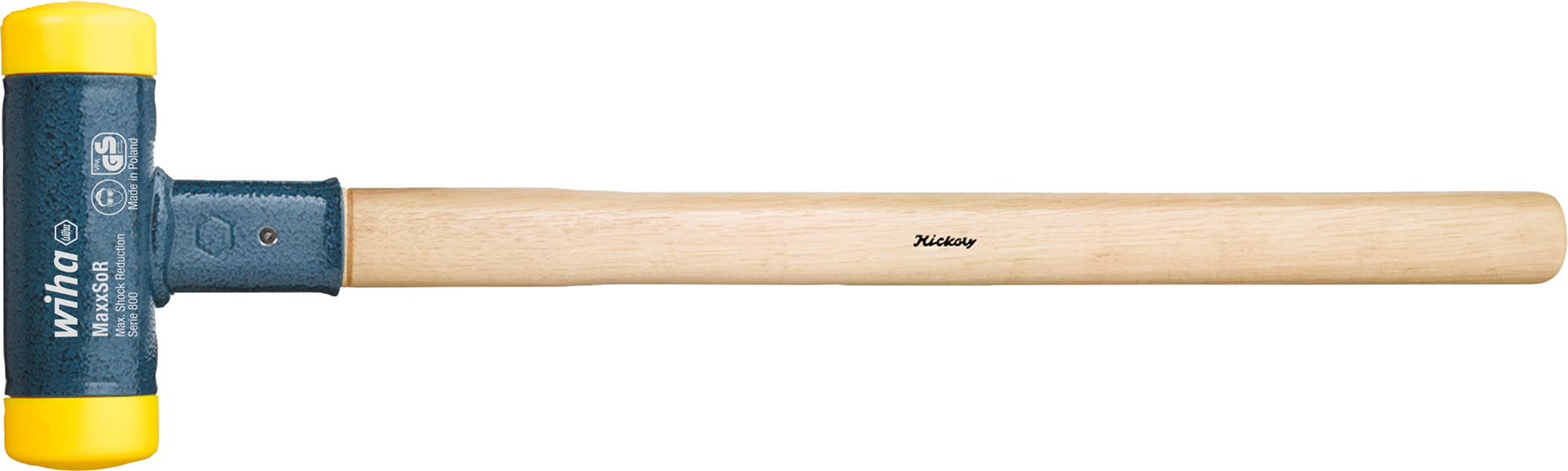 Schonhammer Hickorystiel mit austauschbaren Köpfen rückschlagfrei 320g D25mm