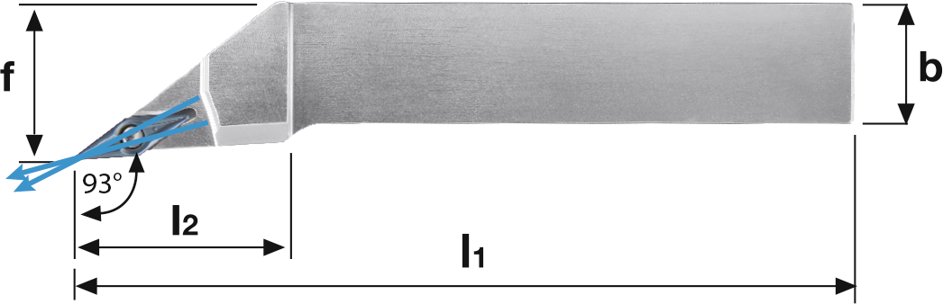 Klemmhalter SVJC 93° IK Außenbearbeitung für VC.. 16.. WSP SVJCR2525M16 rechts