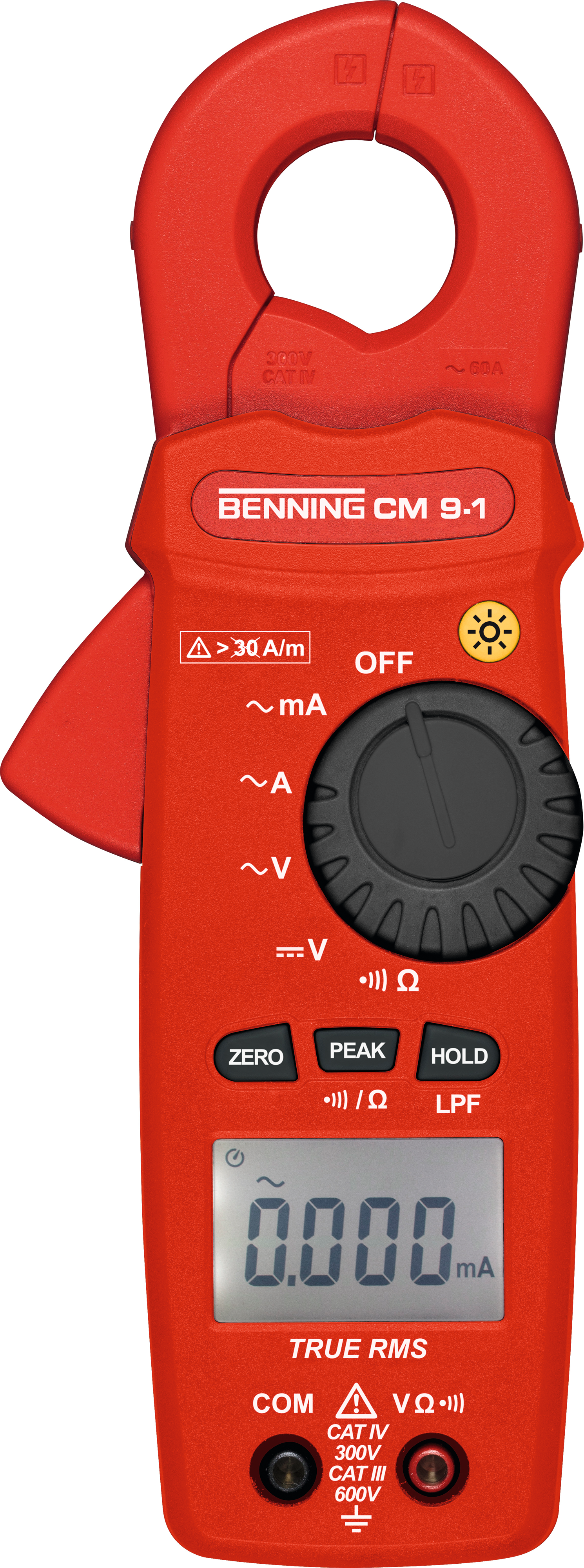 Stromzange Digital Leckstromzange BENNING CM 9-1 TRMS mit 1µA-Auflösung