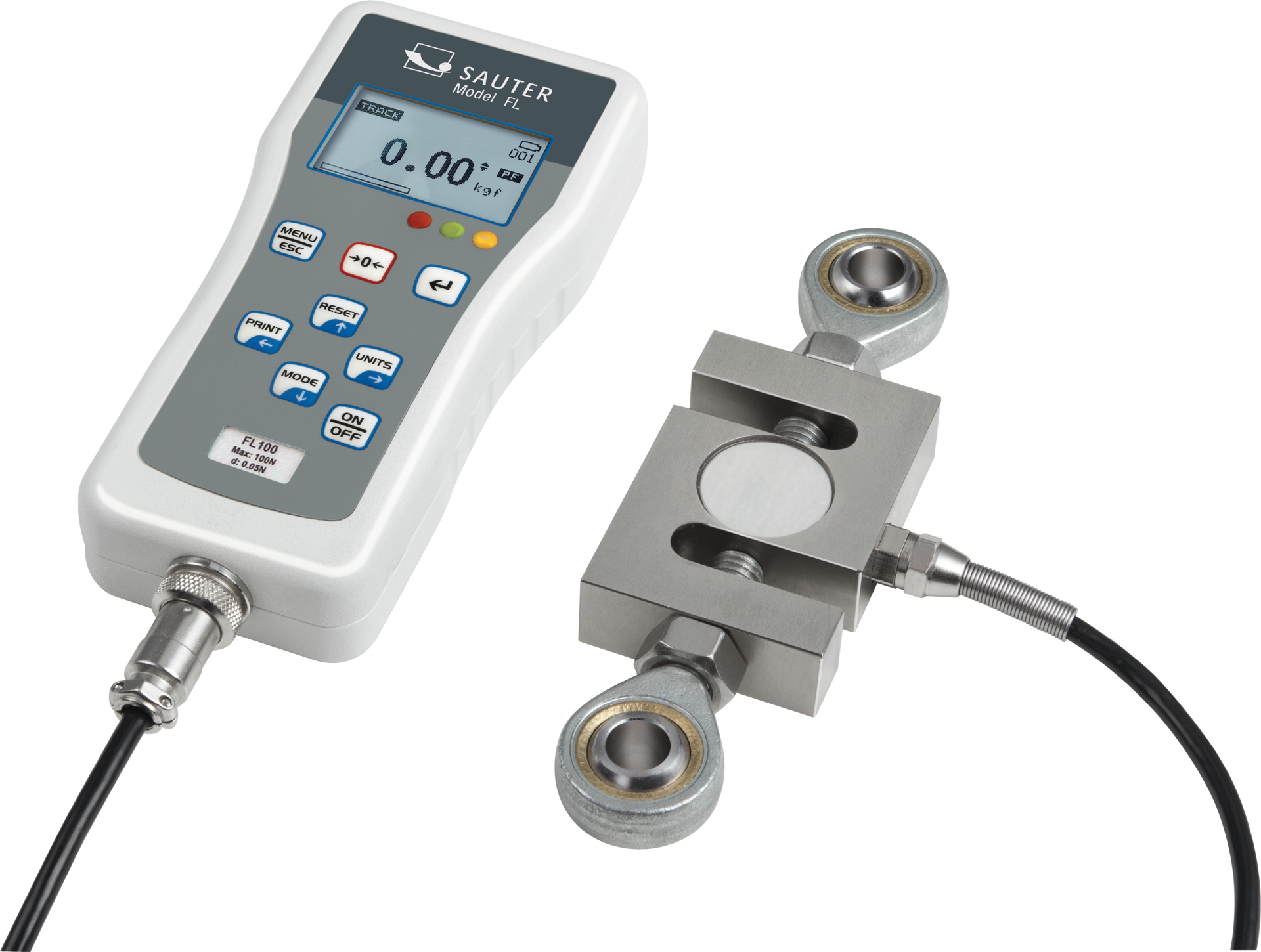 Kraftmessgerät Digital FL mit Grafikdisplay Abl. 0,2 N max. 500 N