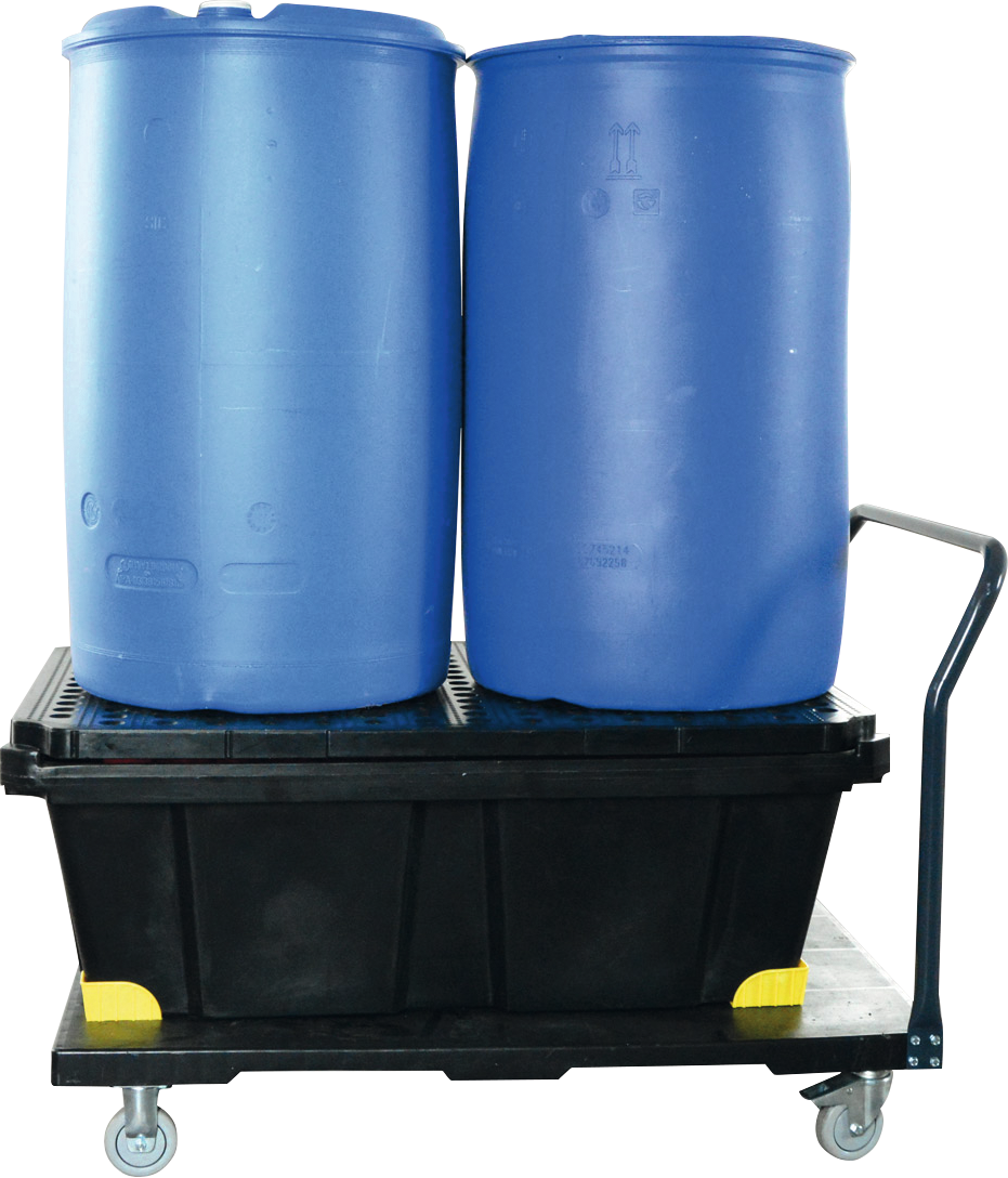 Fasswagen PE 2x 200-Liter-Fass 225L H870 x T1200 x B800mm