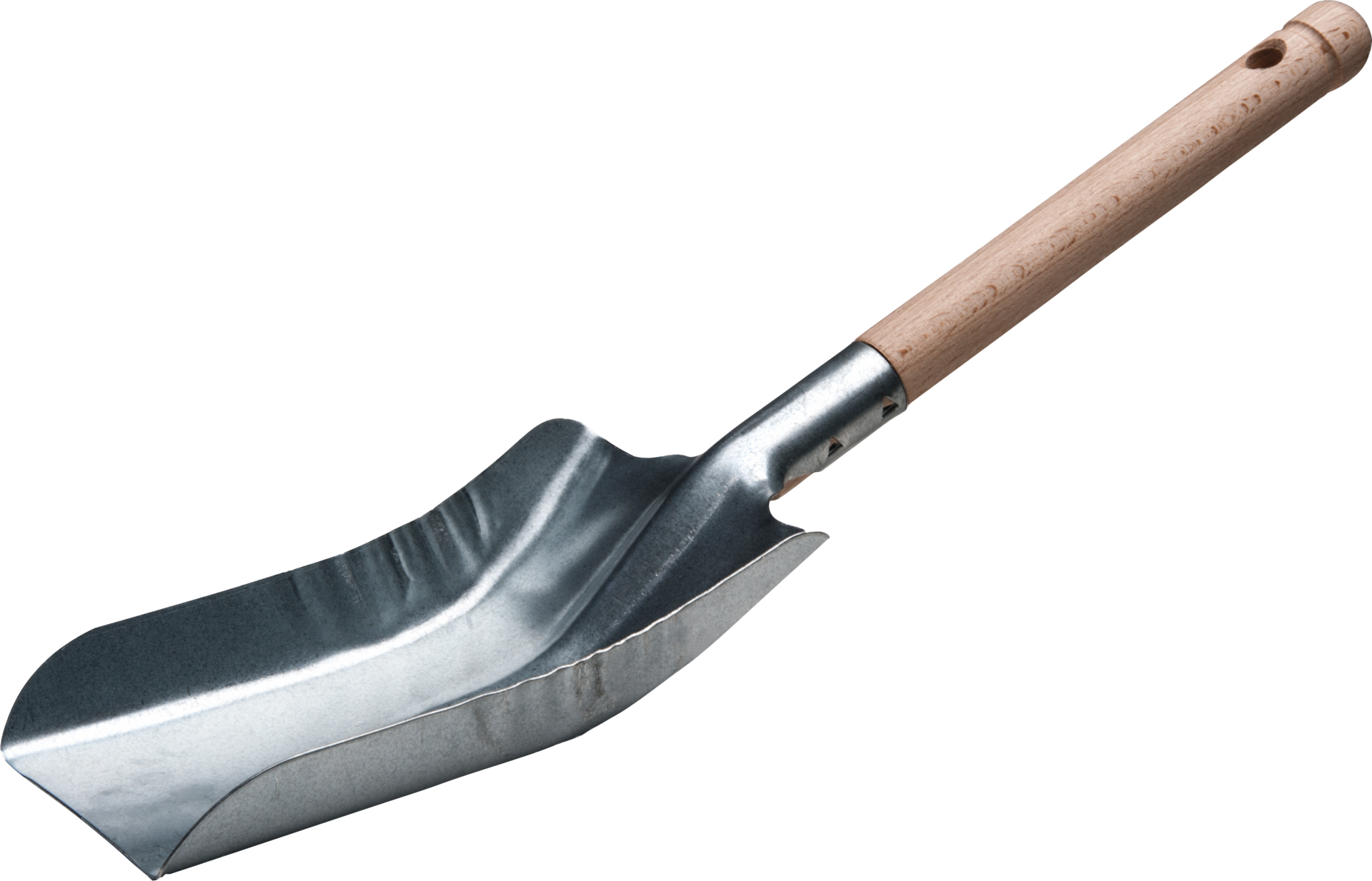 Kohleschaufel verzinkt mit Holzstiel