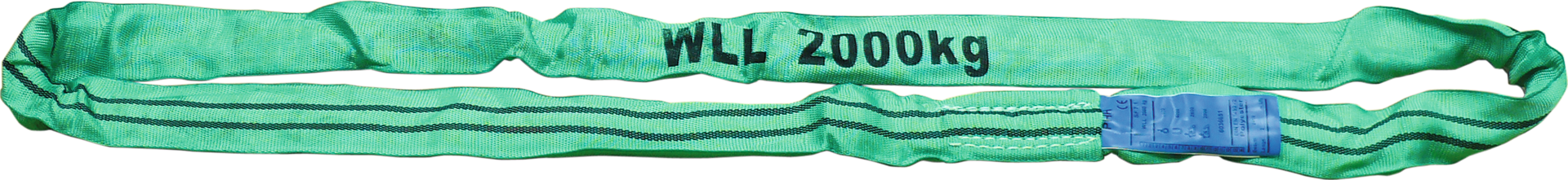 Rundschlinge doppellagig grün 2000kg Arbeitslänge 1m Umfang 2m