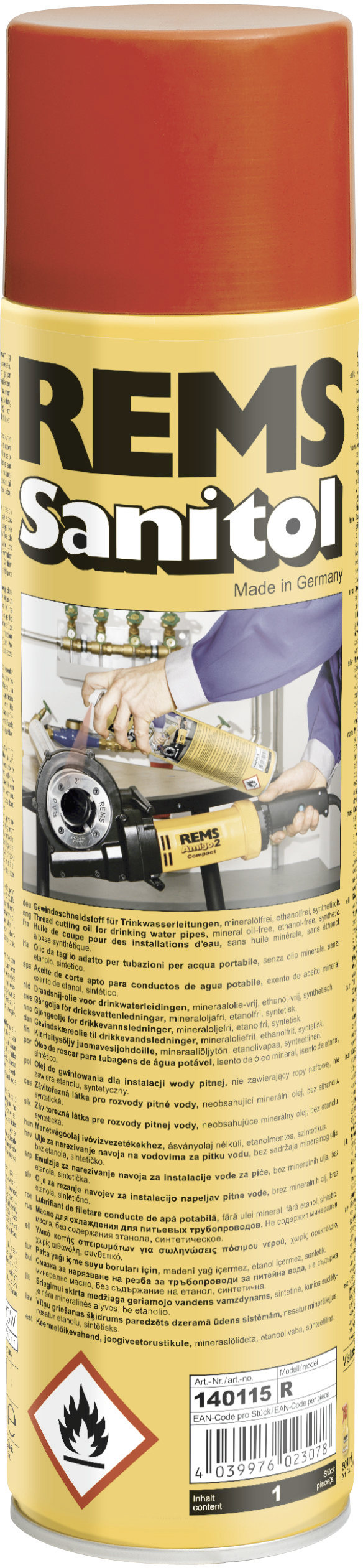 Gewindeschneidöl DVGW "Sanitol" Spray 600ml