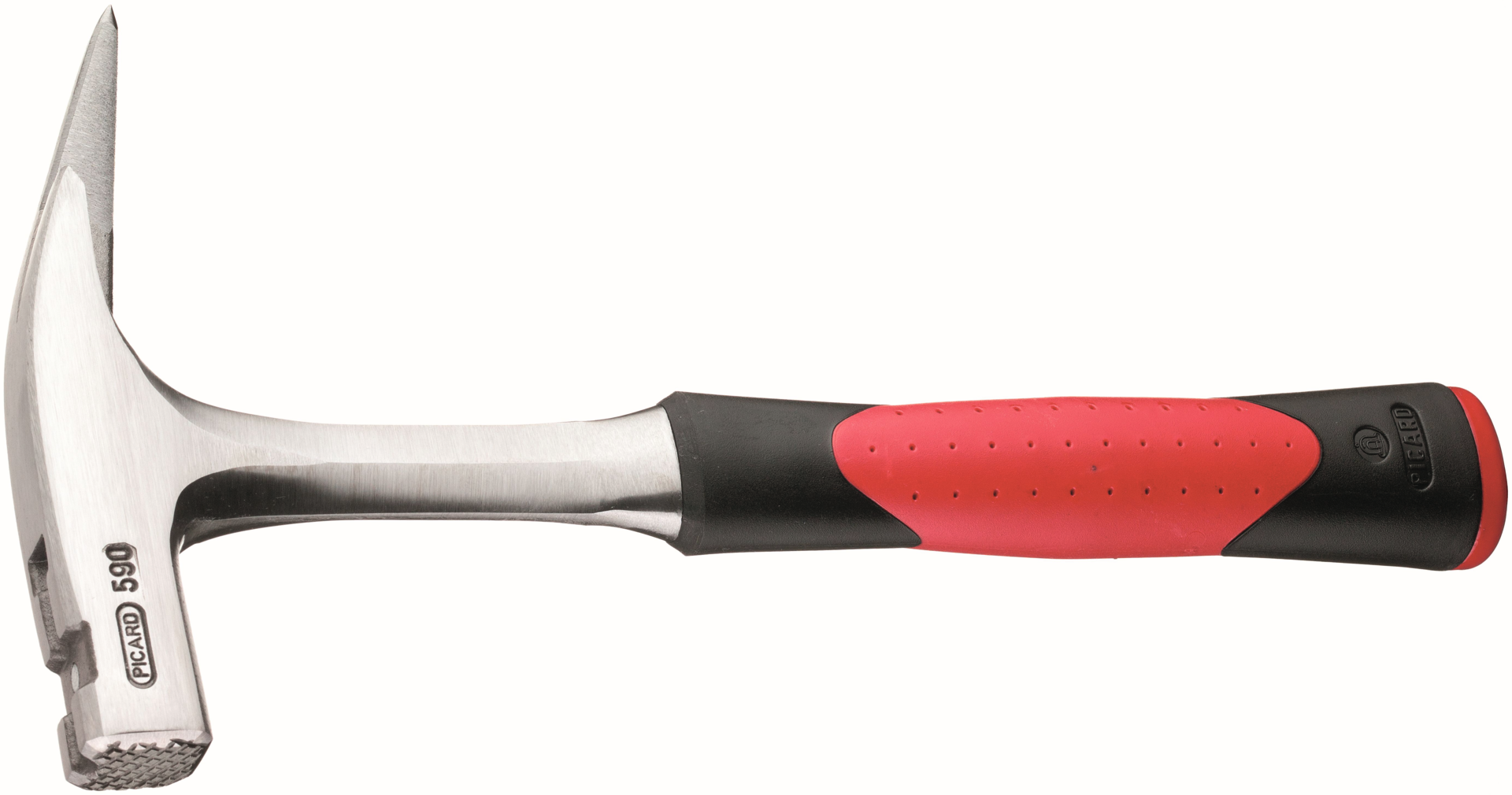 Latthammer Ganzstahl mit 2K-Griff glatte Bahn