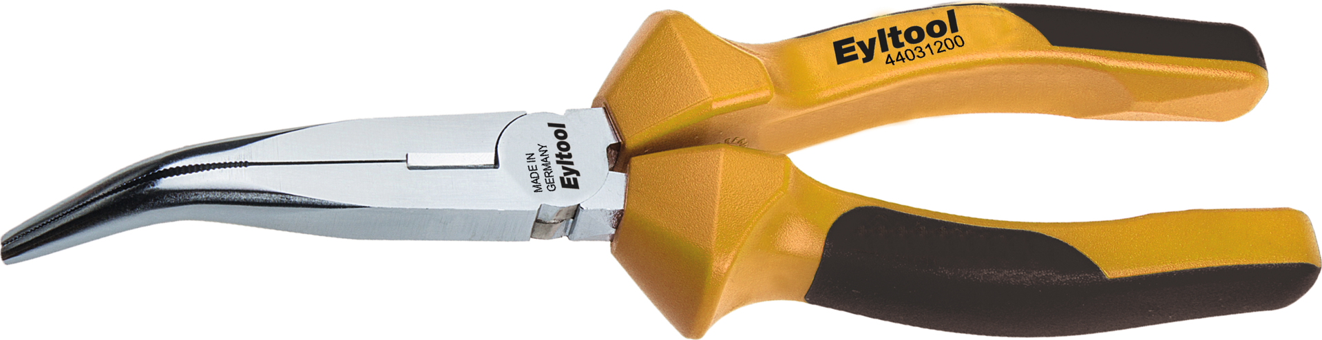 Telefonzange Mehrkomponentengriff gebogen verchromt DIN5745 L200mm