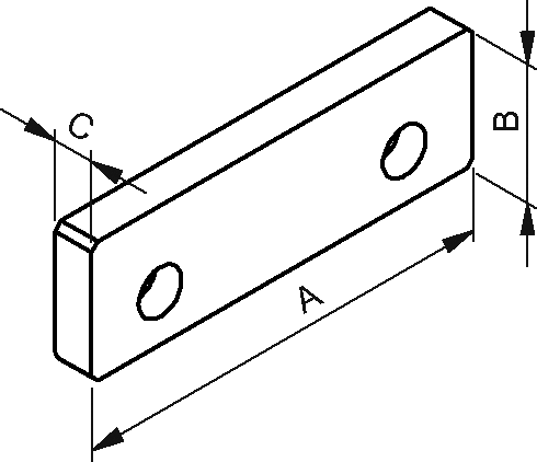 Spannbacke glatt Backenbreite 125mm für alle Hochdruckspanner