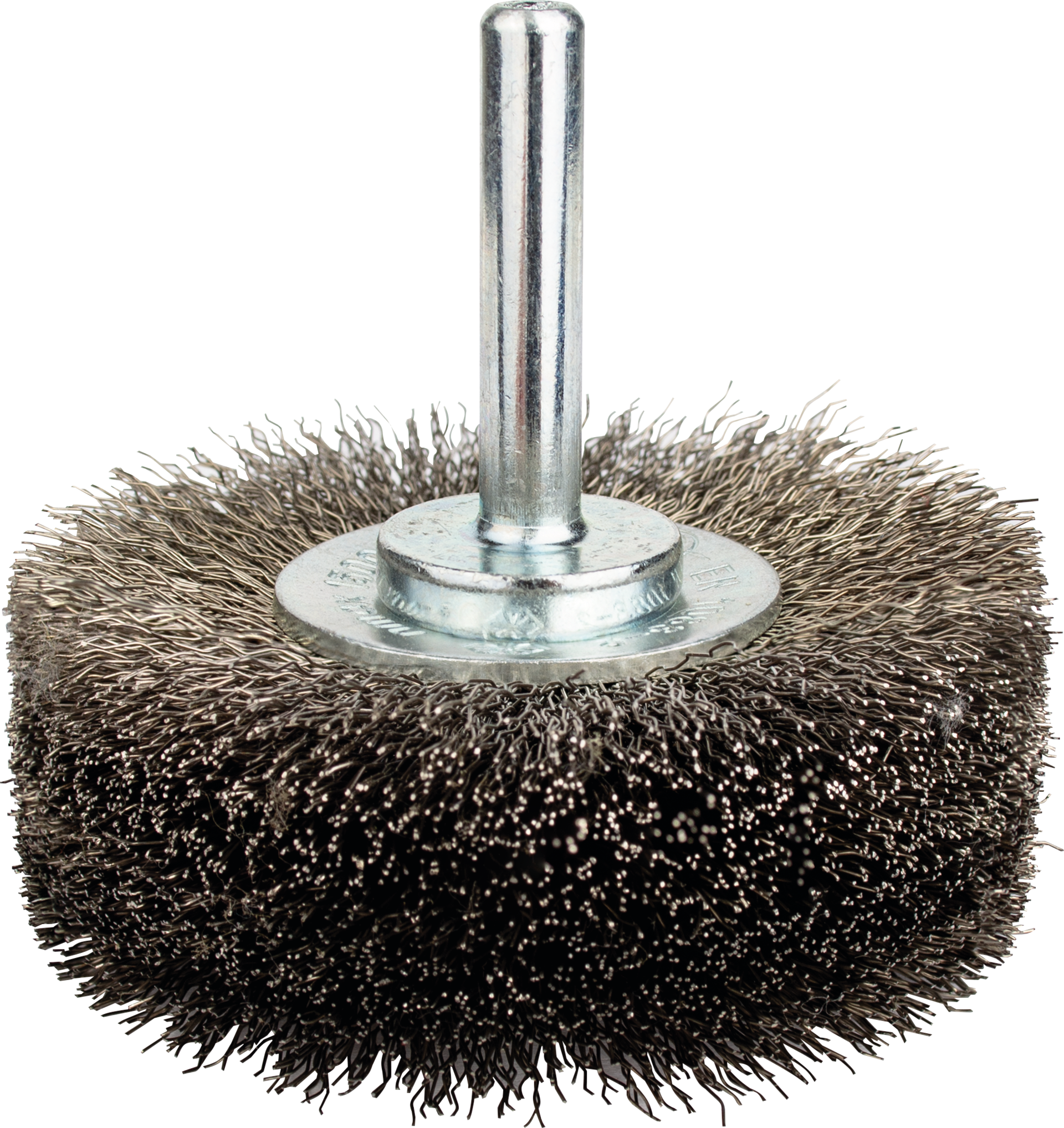 Rundbürste Schaft 6mm Edelstahl Drahtstärke 0,2mm B18mm D70mm