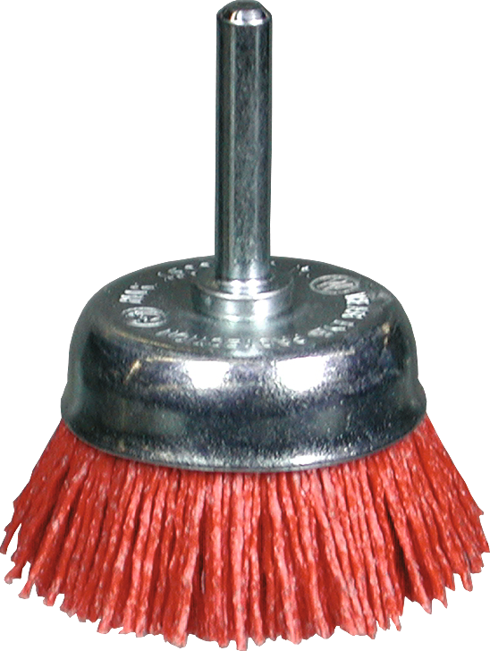 Topfbürste Nylon Schaft 6mm D50mm blau K180