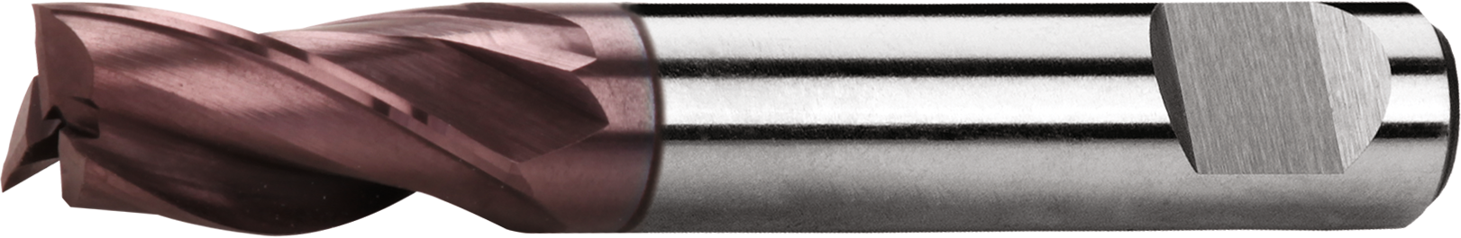 Minifräser HSSE-8 TiAlN Z3 Typ N WN/DIN1835-B kurz D4mm