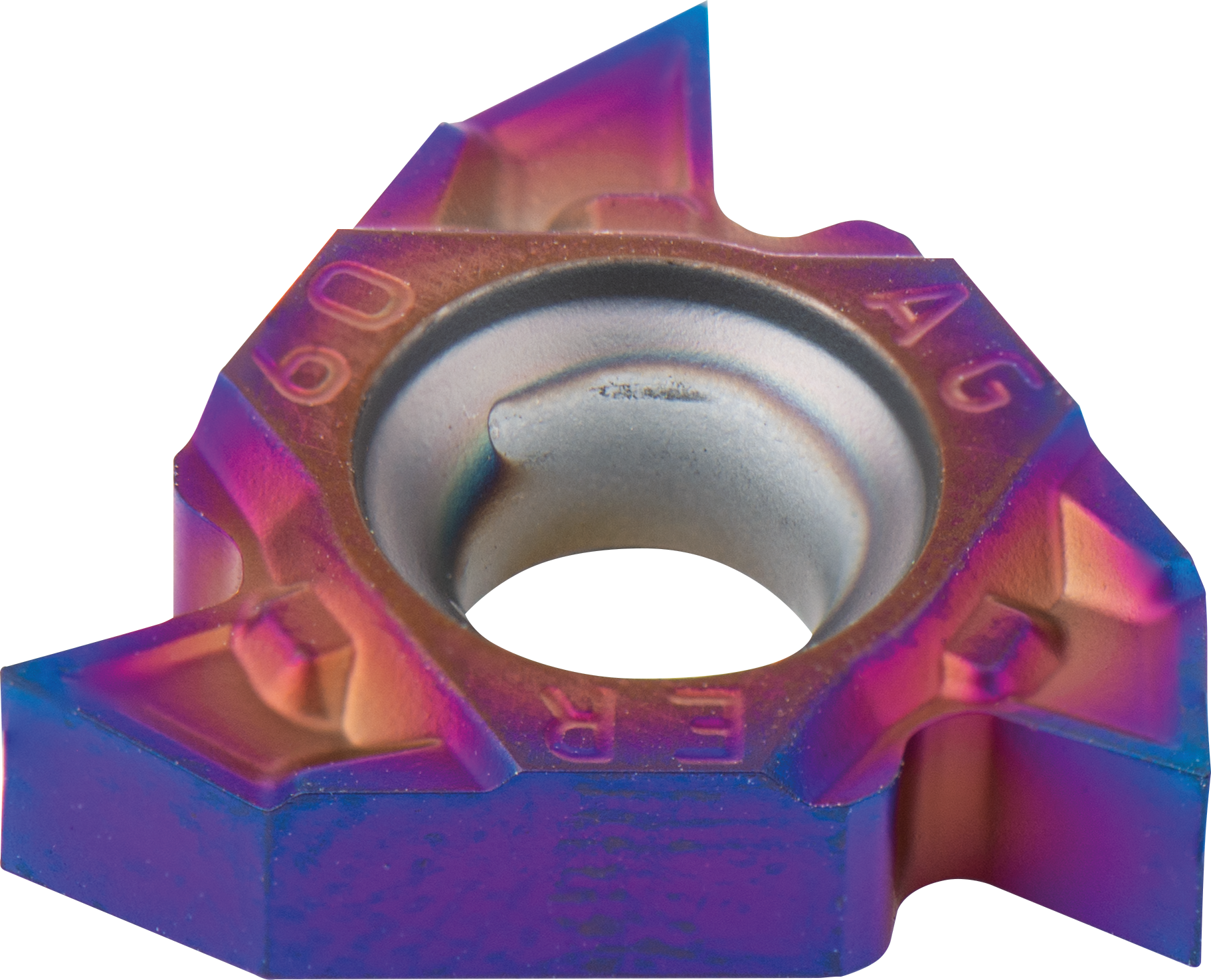 Gewindedrehplatte ECO M 60° Teilprofil TiAlN+ 16 ER G 60 1,75-3,0 DUB30