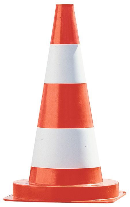 Verkehrsleitkegel aus Kunststoff H500mm