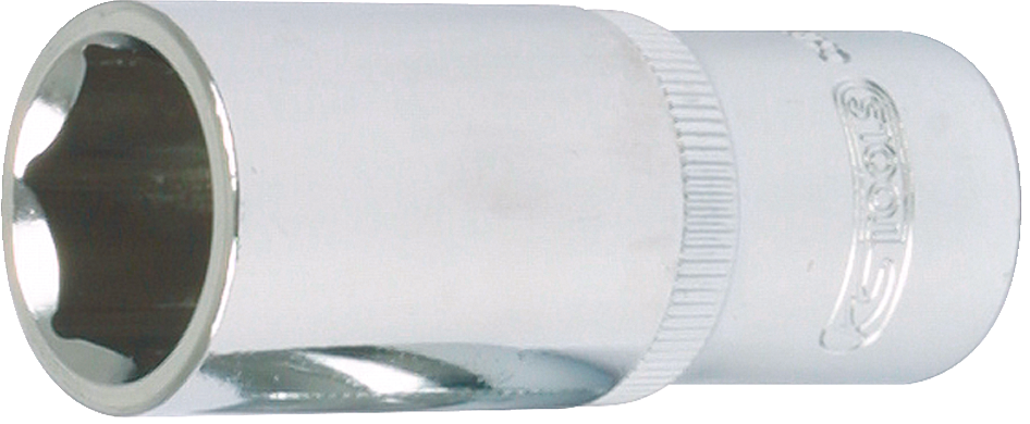 Stecknuss 3/8" Sechskant lang Chrome L63mm SW13mm