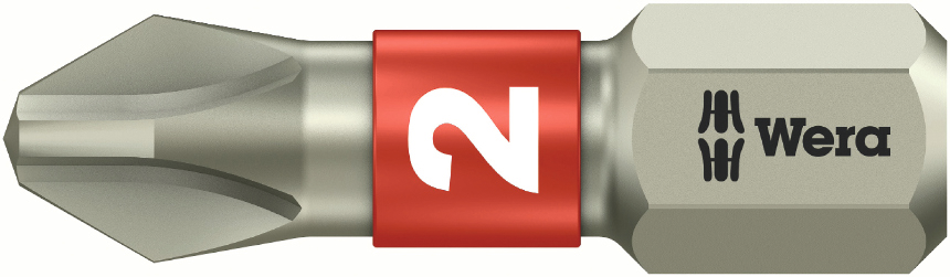 Bit 1/4" PHILLIPS® Edelstahl L25mm PH2