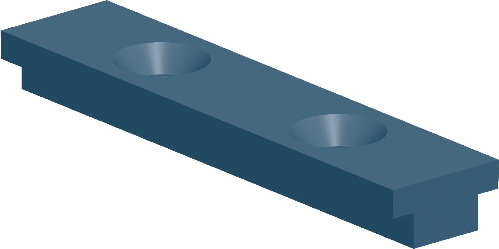 Spannleiste für Zentrischspanner HM-Beschichtung Länge 100mm
