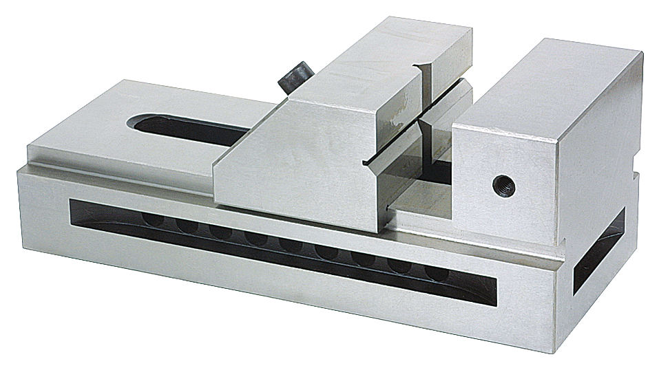Maschinenschraubstock Präzision mit Niederzugbacken 125mm Spannweite 160mm