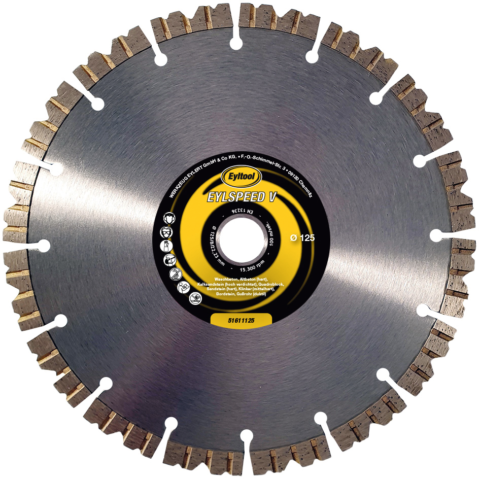 Trennscheibe Diamant EYLSPEED V Bohrung 22,2mm D115mm