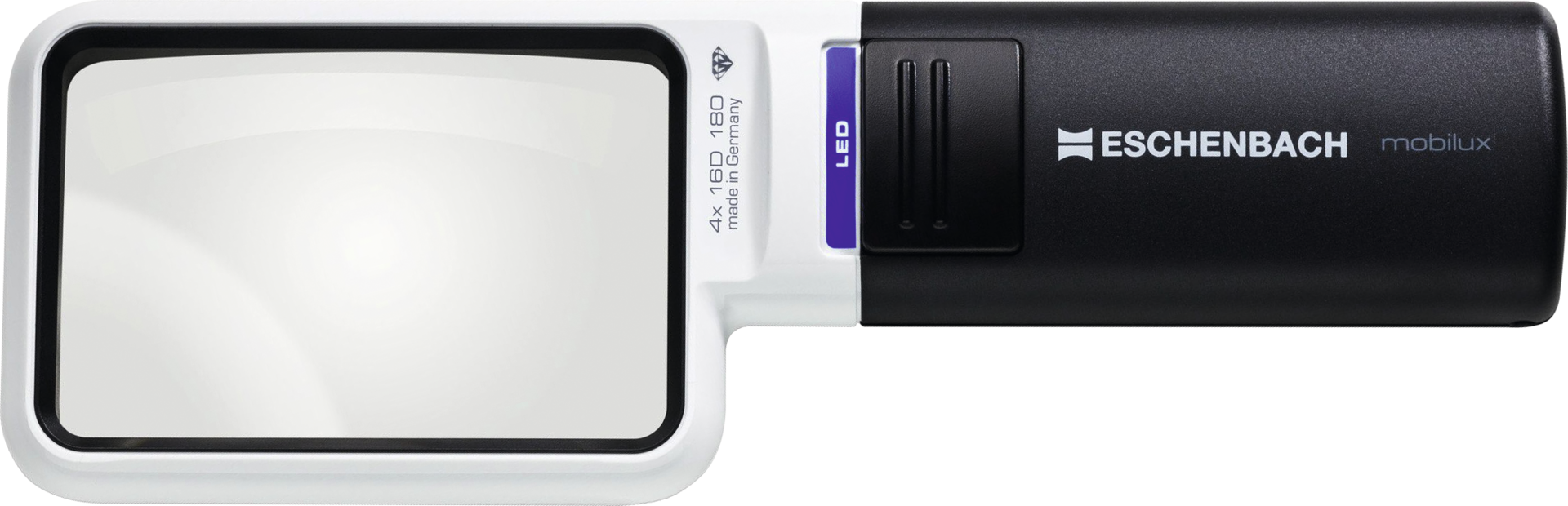 Leuchtlupe mobilux asphärische PXM-Leichtlinse LED D35mm Vergr. 12-fach